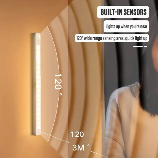 Barra LED con sensor de Movimiento Recargable USB - INAGOTABLE