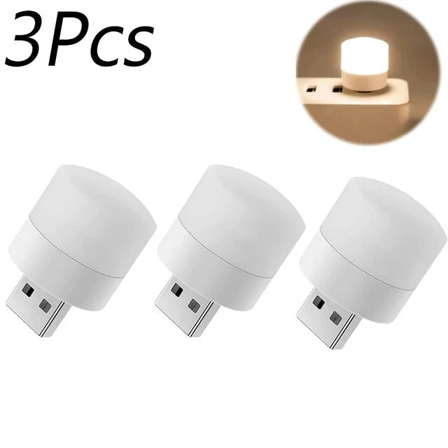 Mini luz LED nocturna USB - Bombillito Táctil