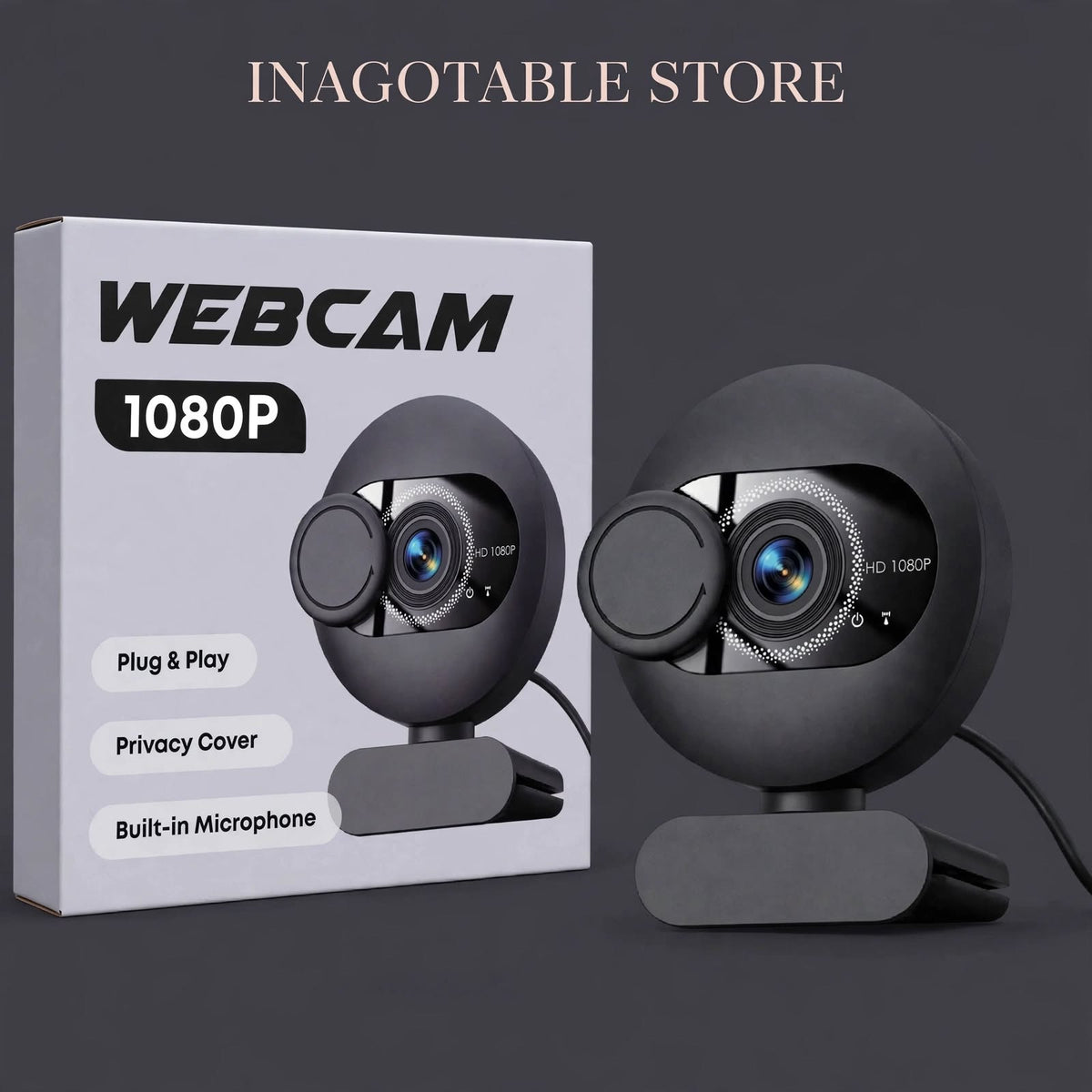 🎥 WEBCAM HD 1080P - Con Tapa de Privacidad 🎥
Plug & Play | Privacy Cover | Micrófono Integrado