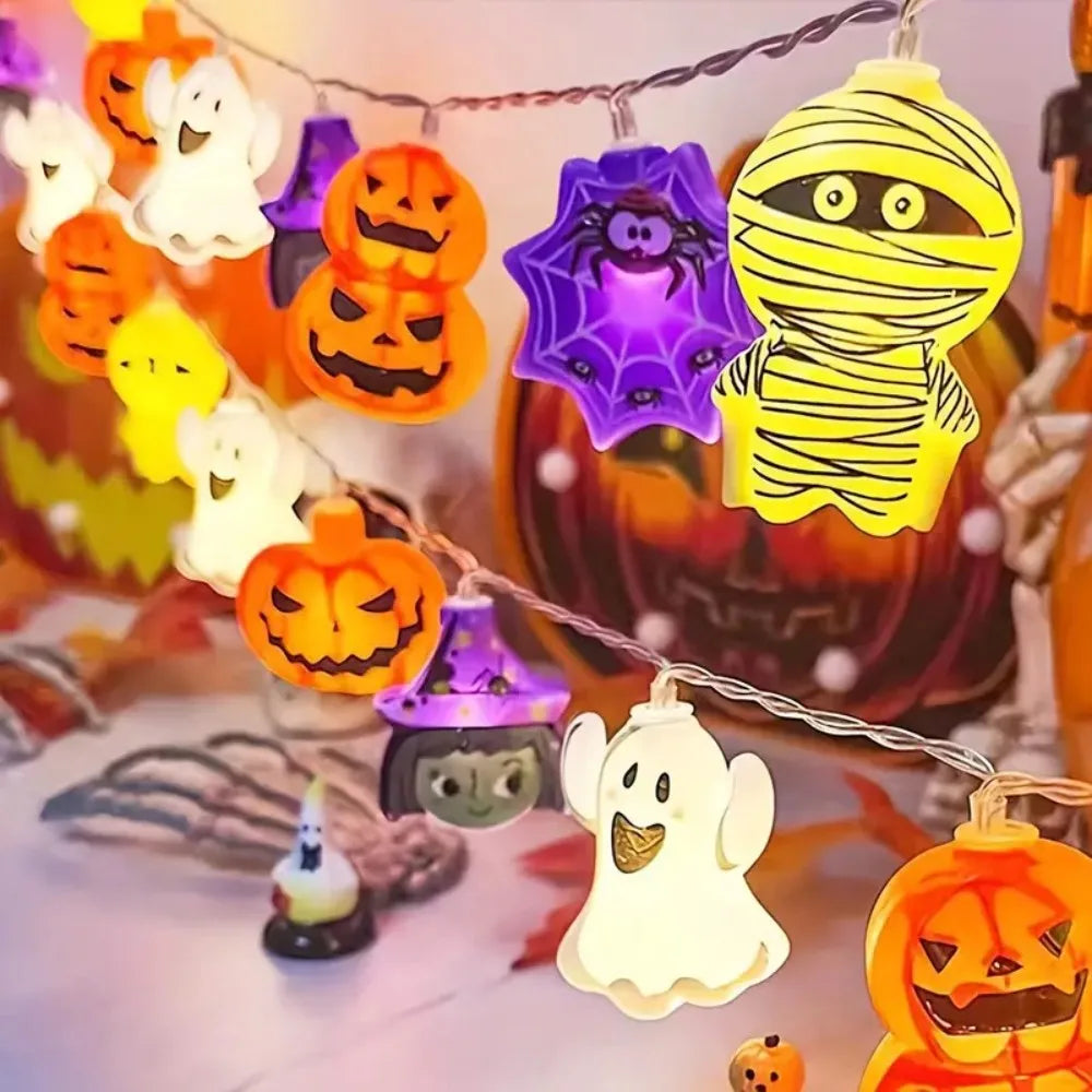 Cadena de Luces LED Halloween -Figuras Mixtas 1.5M