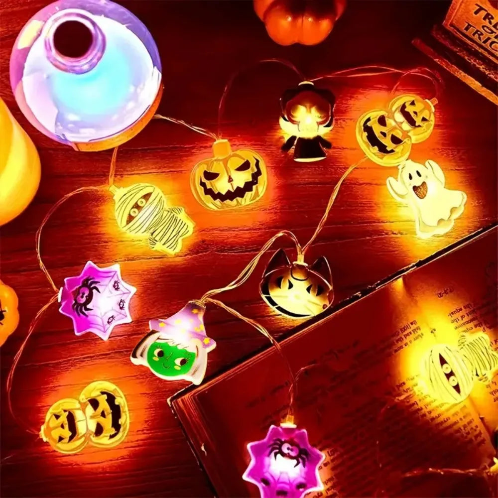 Cadena de Luces LED Halloween -Figuras Mixtas 1.5M