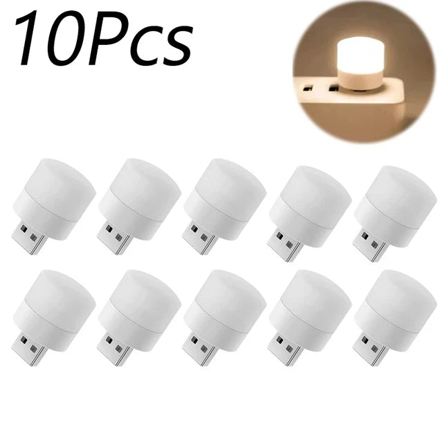 Mini luz LED nocturna USB - Bombillito Táctil