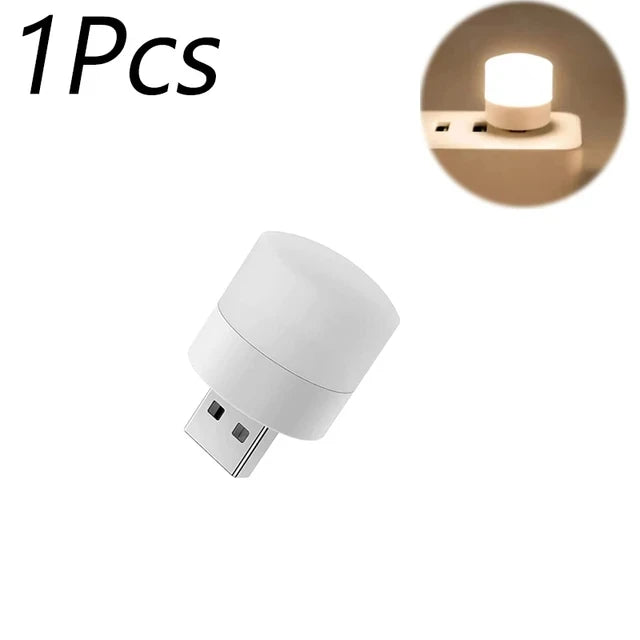 Mini luz LED nocturna USB - Bombillito Táctil