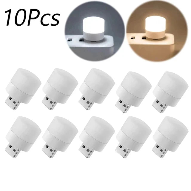 Mini luz LED nocturna USB - Bombillito Táctil