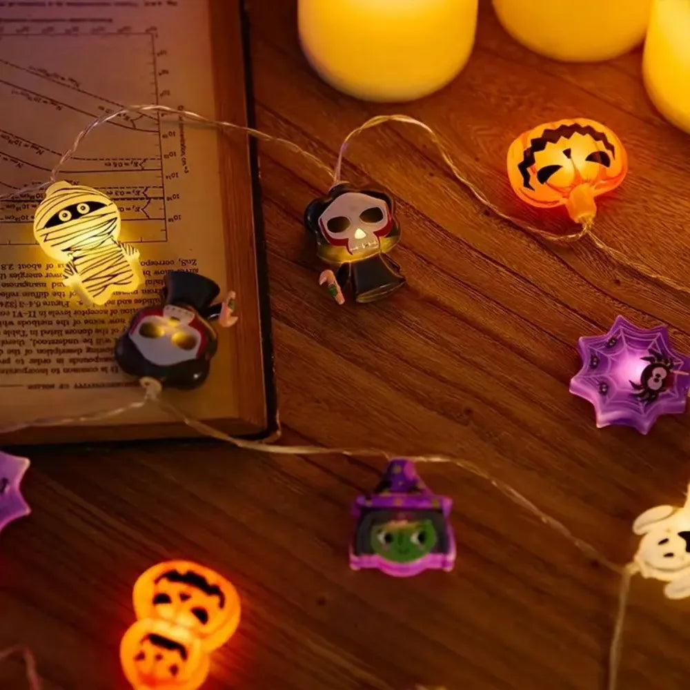 Cadena de Luces LED Halloween -Figuras Mixtas 1.5M