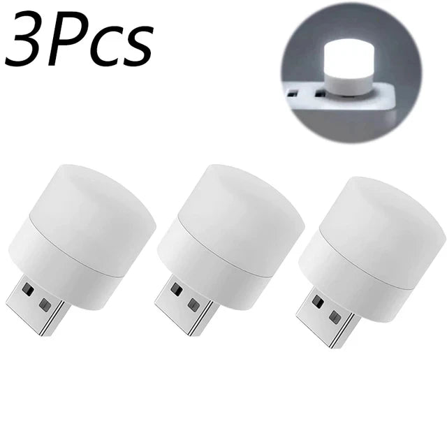 Mini luz LED nocturna USB - Bombillito Táctil