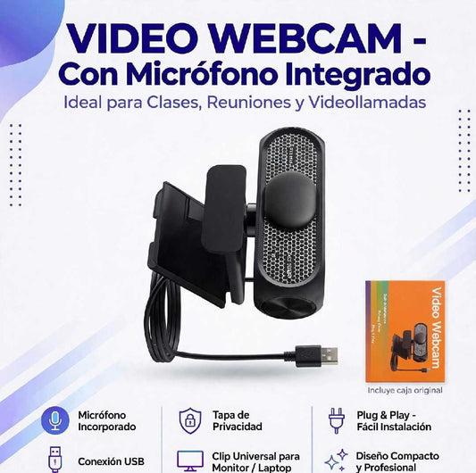 video webcam con microfono integrado