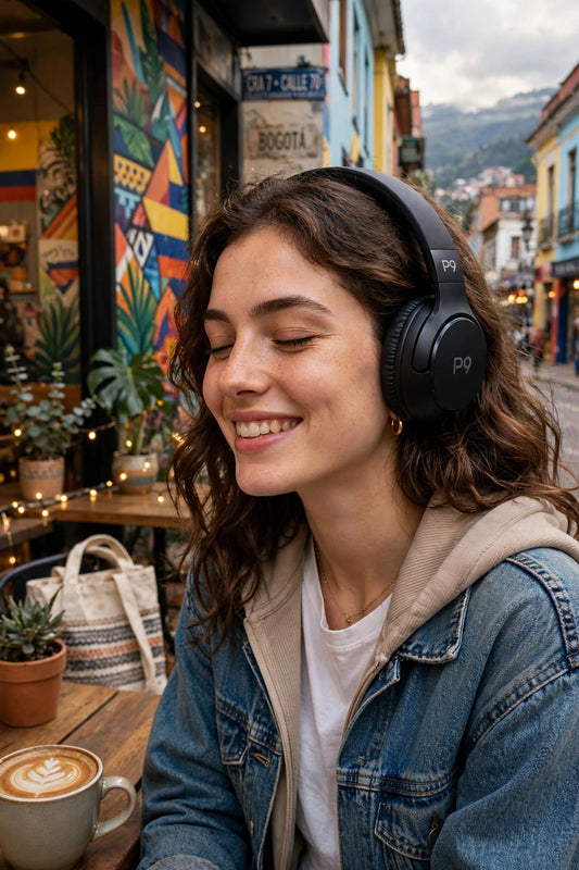 Audífonos Inalámbricos P9 Bluetooth - Sonido Estéreo HiFi - Diadema Plegable y Ajustable - Compatible con Celular, PC, Tablet