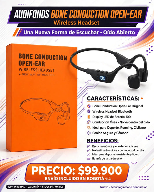 AUDÍFONOS BONE CONDUCTION OPEN-EAR