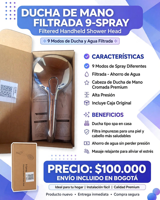DUCHA DE MANO FILTRADA 9-SPRAY