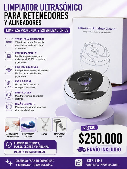 LIMPIADOR ULTRASÓNICO CON ESTERILIZACIÓN UV