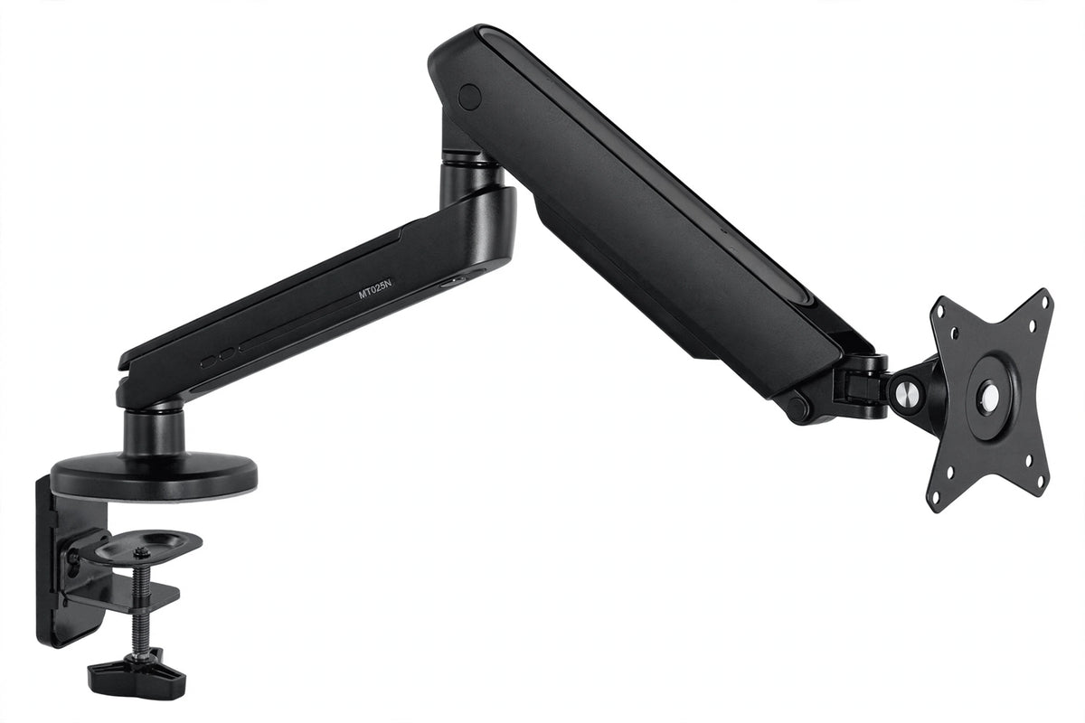 Soporte Brazo Articulado Para Monitor MT025N - Altura Ajustable - Giro 360° - VESA 75x75 100x100 - Hasta 32" - Envío Incluido