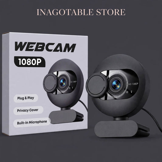 🎥 WEBCAM HD 1080P - Con Tapa de Privacidad 🎥
Plug & Play | Privacy Cover | Micrófono Integrado